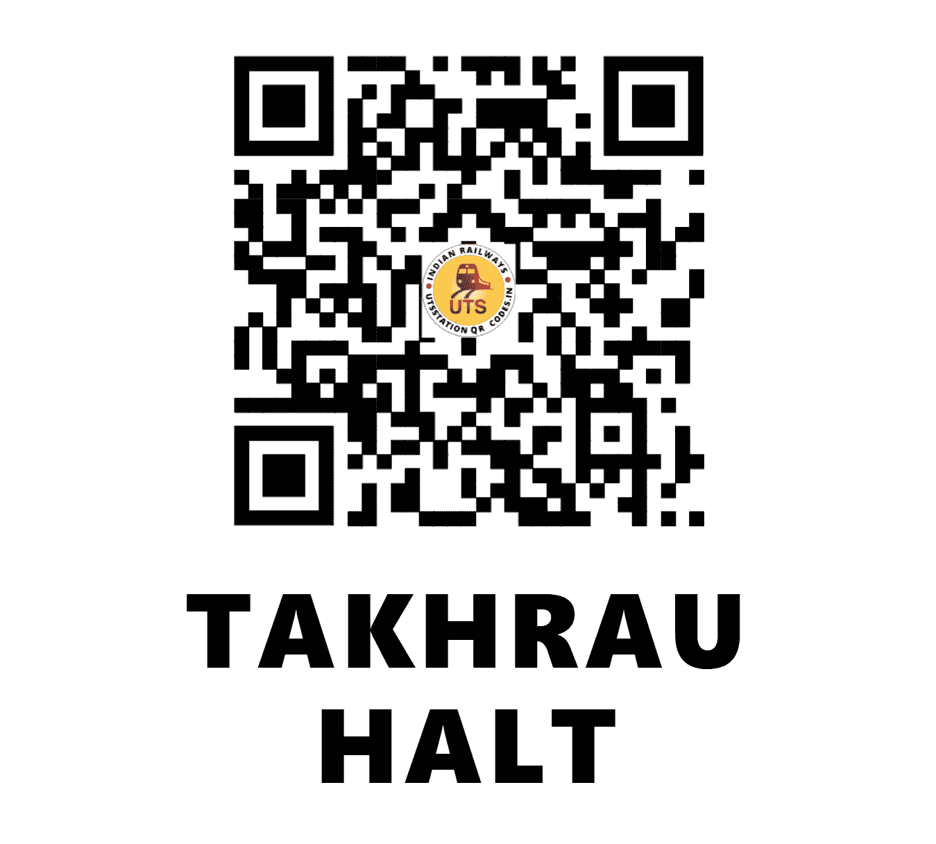 UTS QR Code for TAKHRAU HALT - TKRU (NC - UTTAR PRADESH)